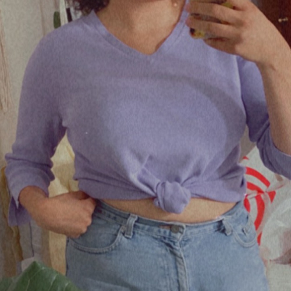 Vintage Pendleton lilac quarter sleeve